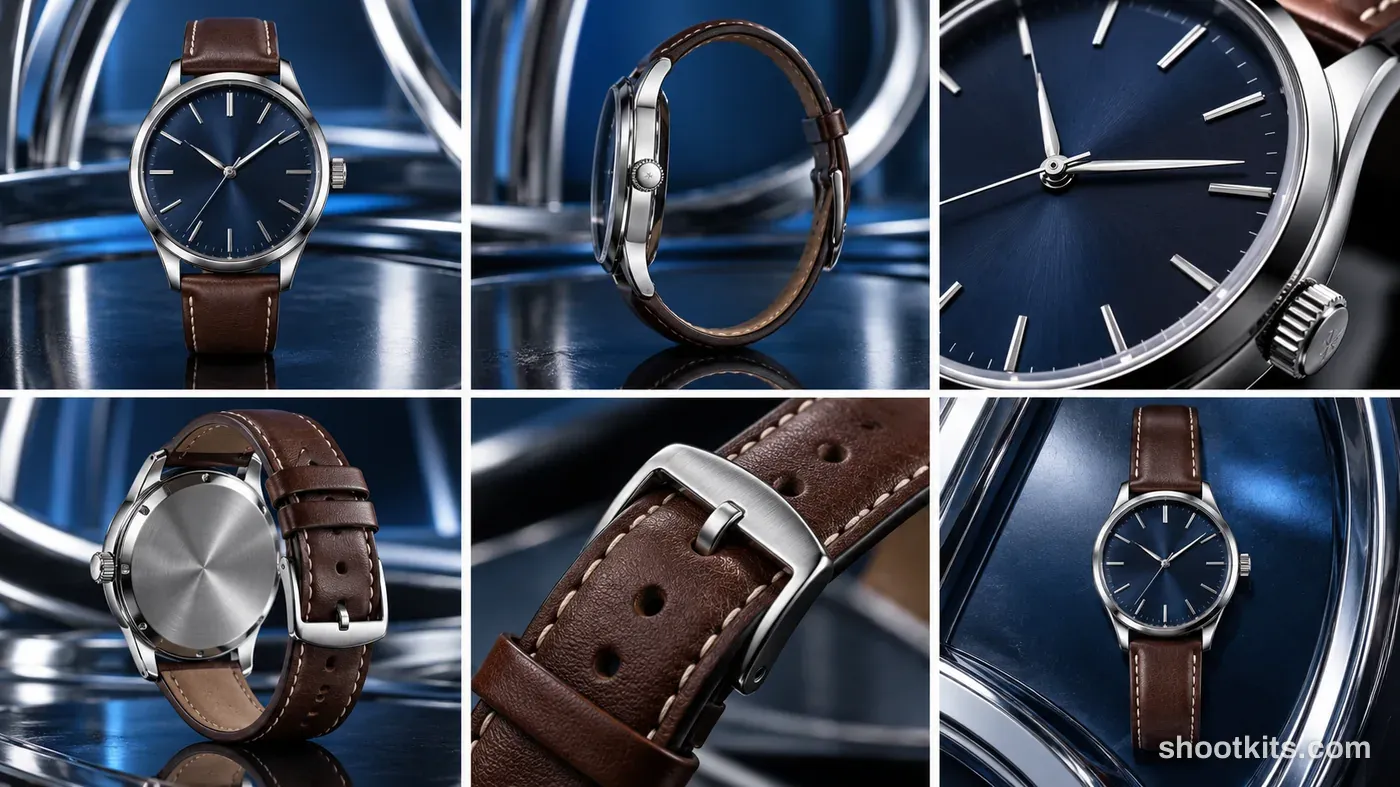 Futurism / chrome product photography example