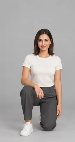 Pose: One-knee kneel