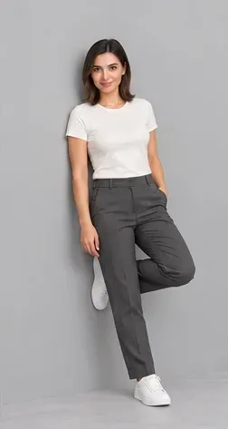 Fashion pose: Wall foot raised