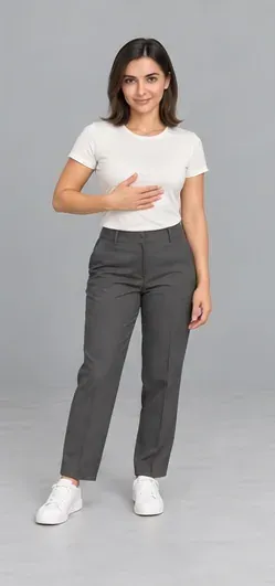 Fashion pose: Smooth front fabric