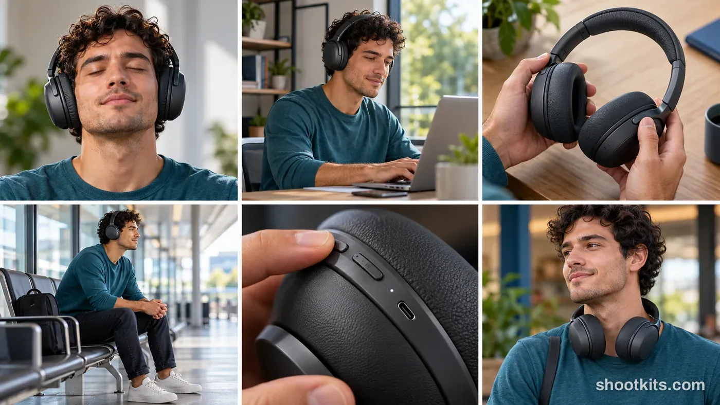 6-panel tech lifestyle campaign made with ChatGPT