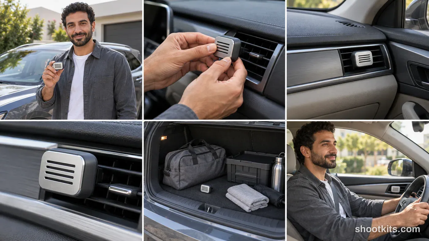 6-panel automotive lifestyle campaign made with ChatGPT