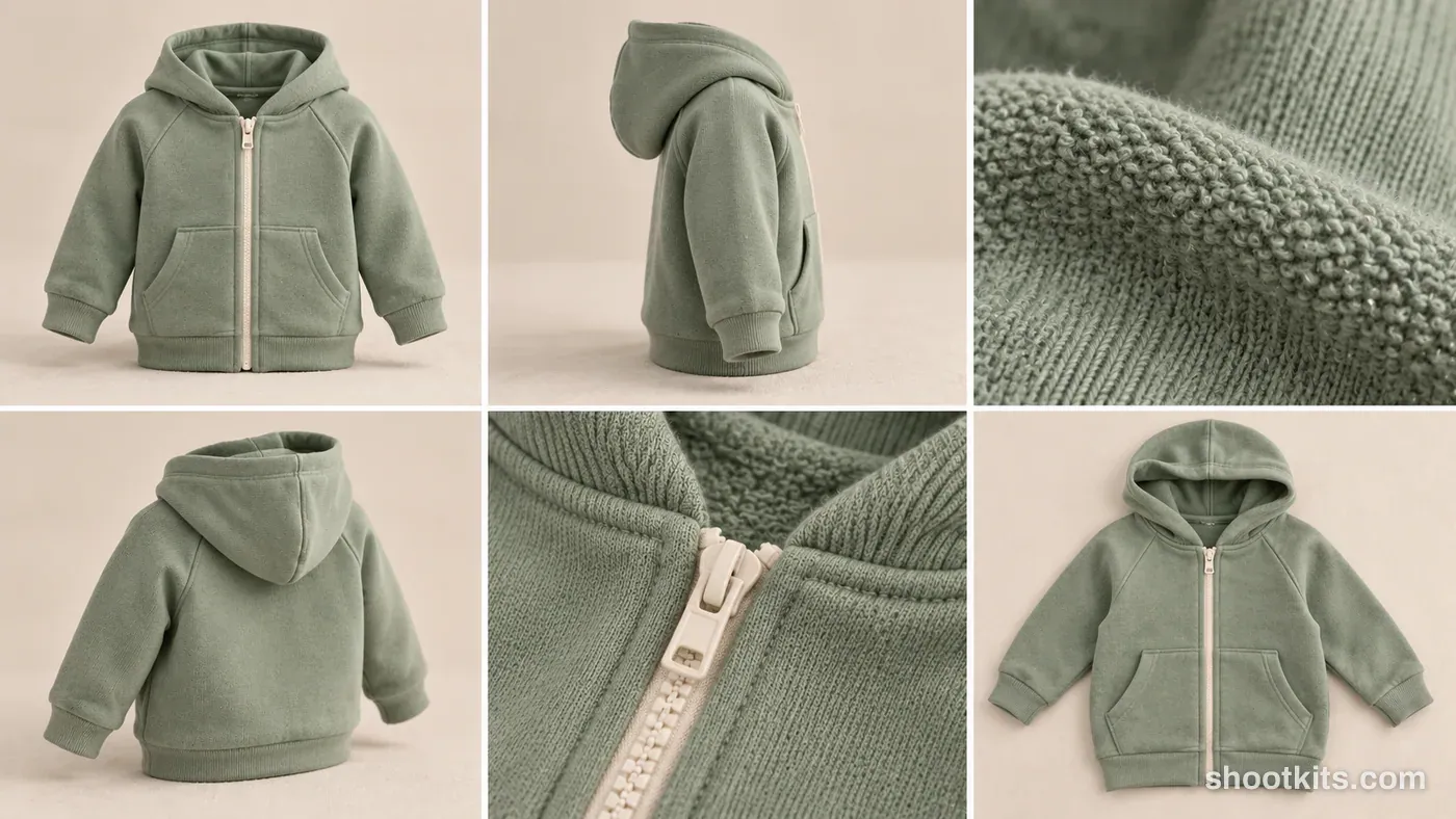 6-panel kids product clean product campaign made with ChatGPT